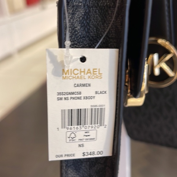Michael Kors Carmen Small Logo Smartphone Crossbody Bag
Black - Picture 6 of 16